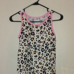 Leopard Print Kids Tank Top